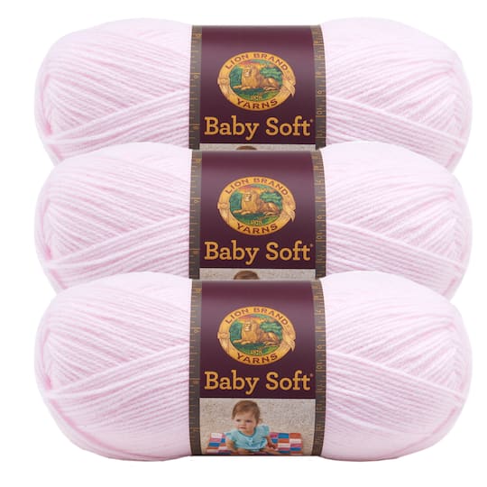 3 Pack Lion Brand® Baby Soft® Yarn